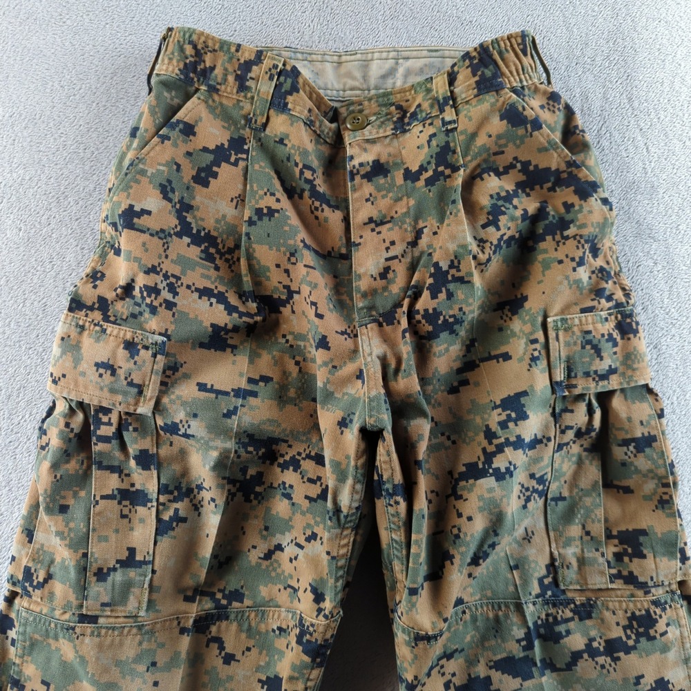 Vintage US Marine Corps Pants Mens 28 Short MARPAT Woodland Camo MCCUU Combat - Picture 2 of 10